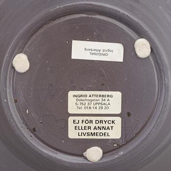 Ingrid Atterberg, a unique signed ceramic bowl.