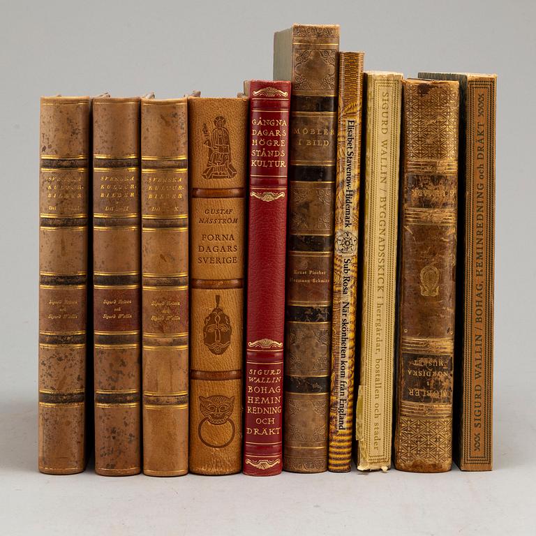 BÖCKER, 10 vol, möbellitteratur/arkitektur.