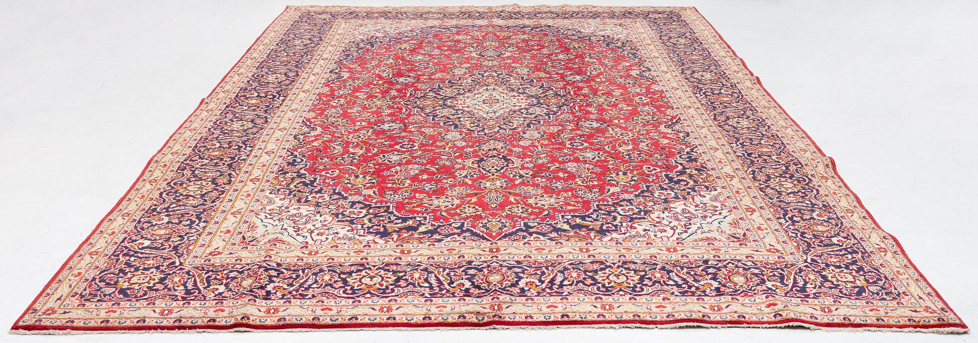 Carpet, Keshan, approx. 400 x 300 cm.
