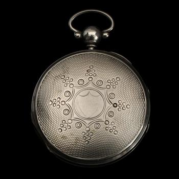 HERRFICKUR, silver. Tidig cylindergång. Sign  Braun.