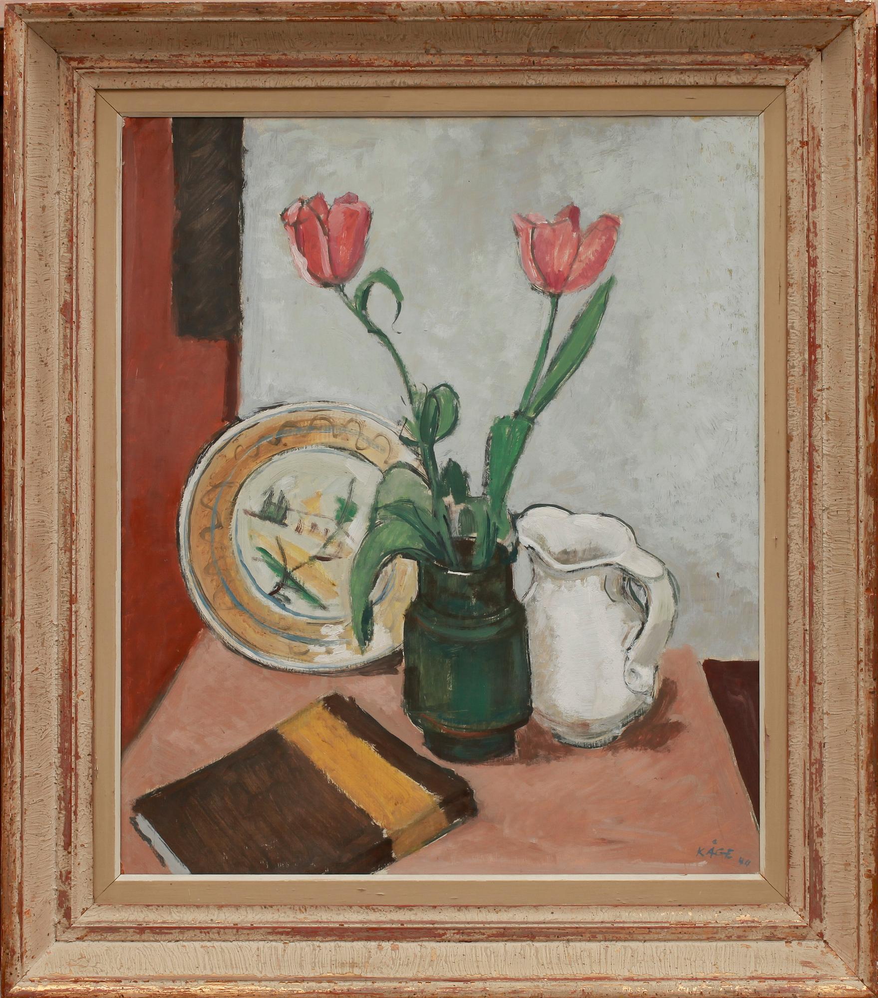 WILHELM KÅGE, olja på pannå, sign o dat 44.