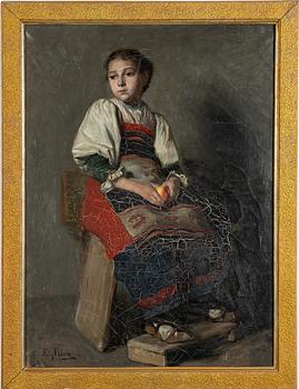 Fanny Brate, Girl with Apple.