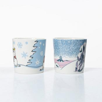 Arabia, 29 Moomin mugs, Finland.