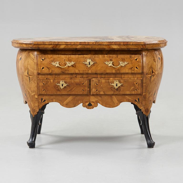 A Rococo mid 18th century commode, probably German.