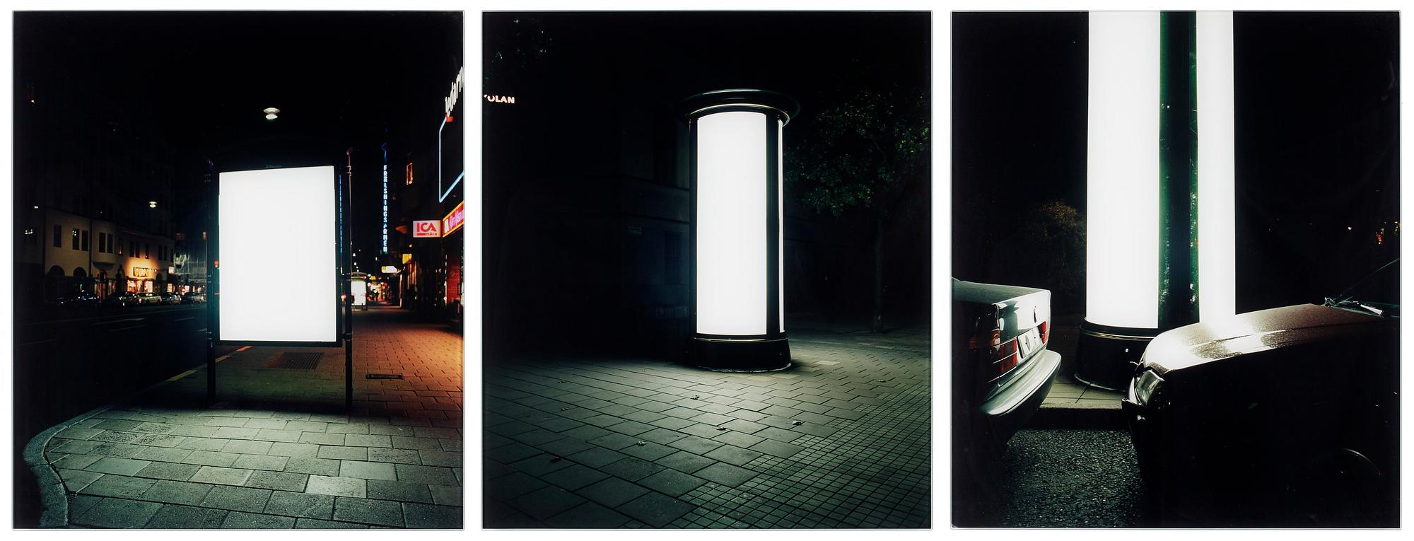 DEJAN ANTONIJEVIC, C-print, triptyk, signerad och daterad 2003 och numrerad 2/5 a tergo.