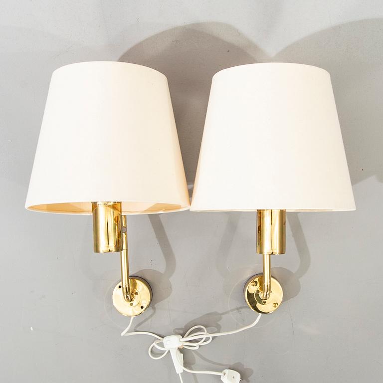 HANS-AGNE JAKOBSSON, a pair of wall lights, Markaryd, second half of the 20th century.