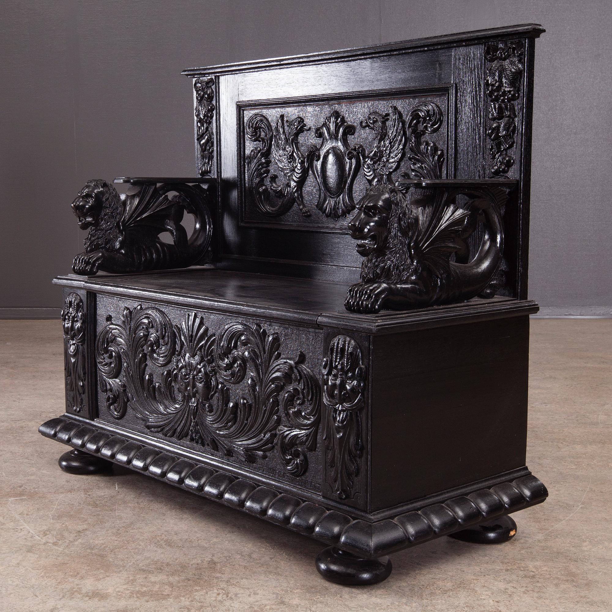BÄNK, barockstil, 1800-talets slut.