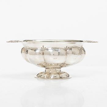 Oval bowl, silver, Swedish import marks, Northern Europe 18th/19th century.