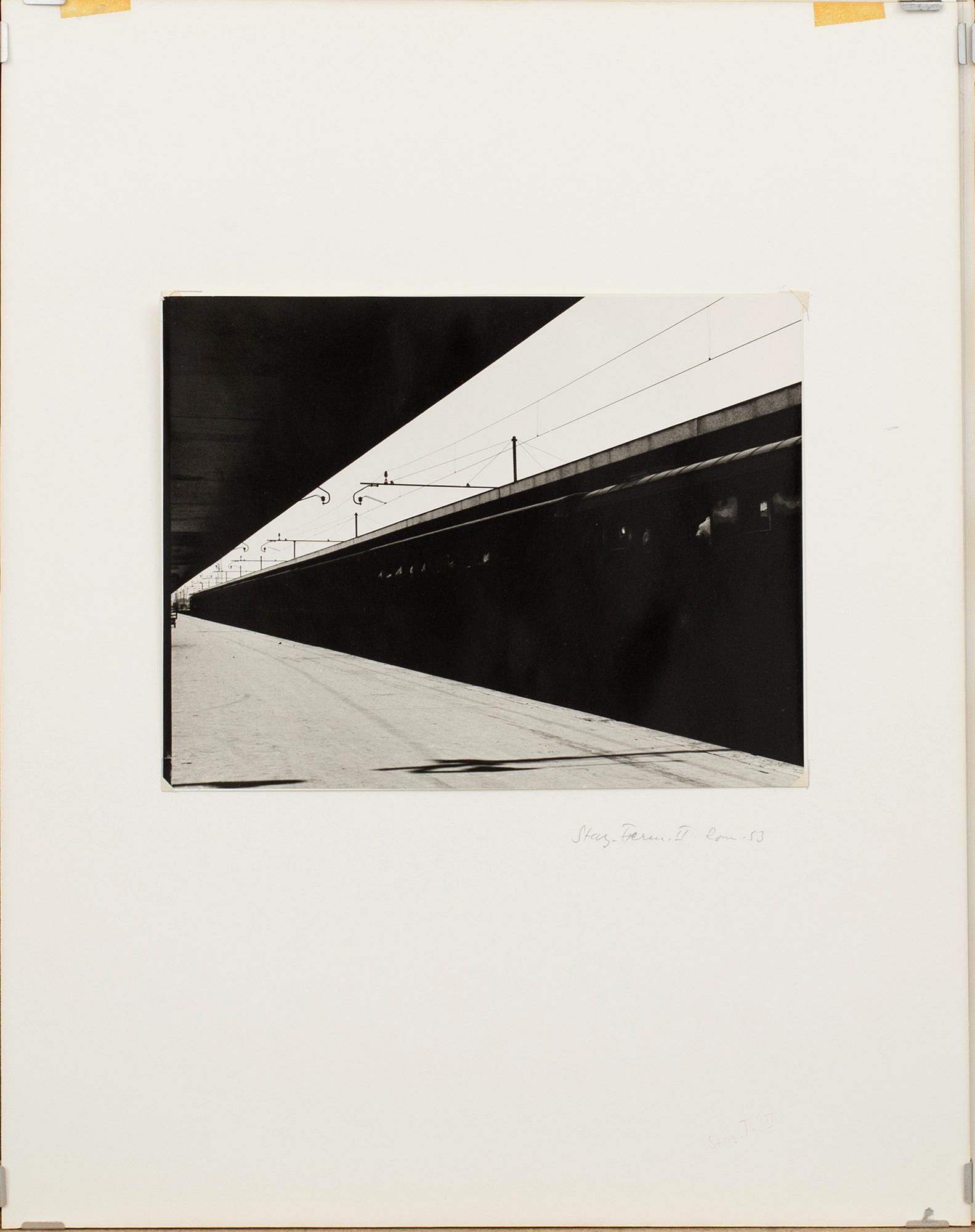 LENNART OLSON, photograph, 'Stazione Termini II Rom 1953', signed and dated.