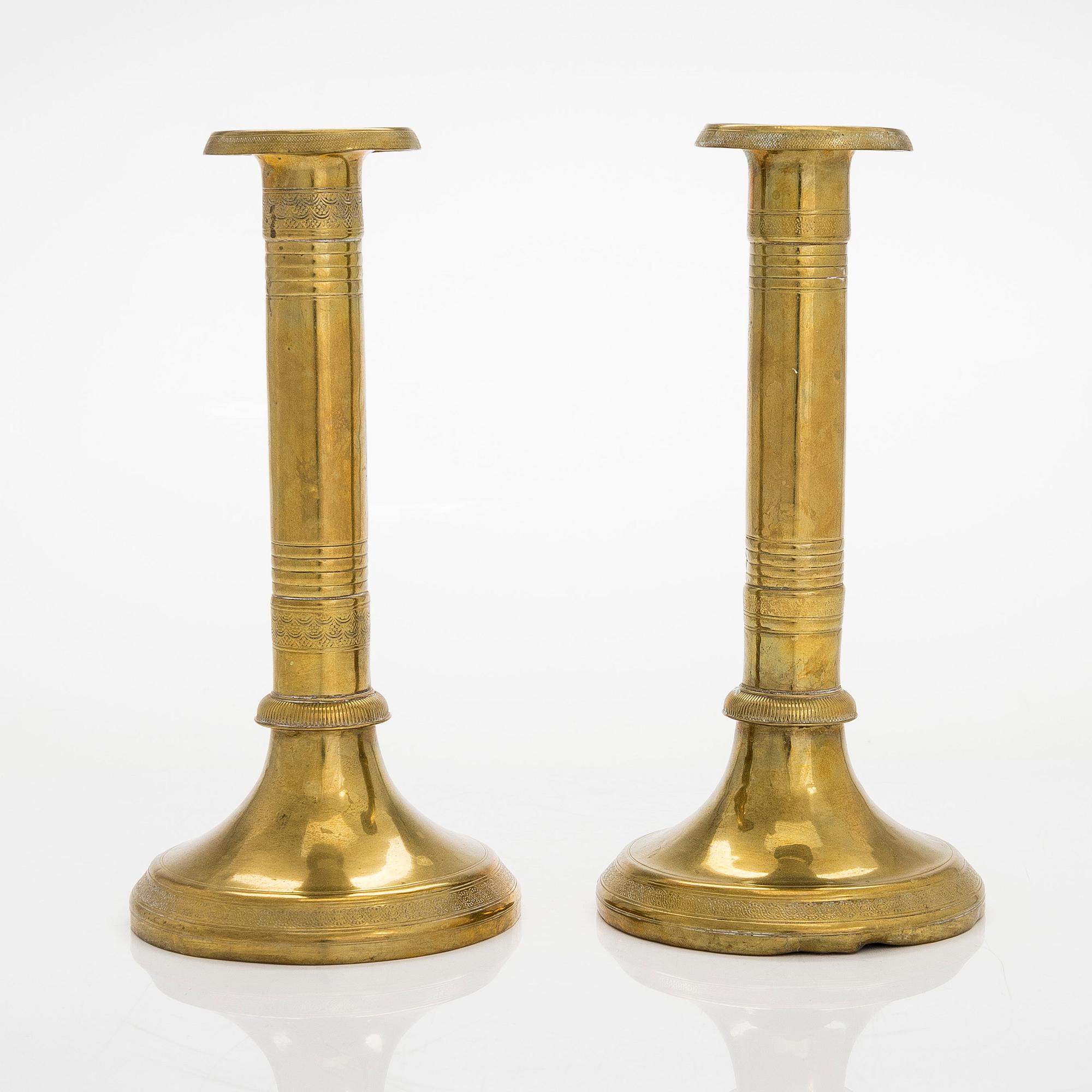 Two similar candelabras from turn of the century 1900.