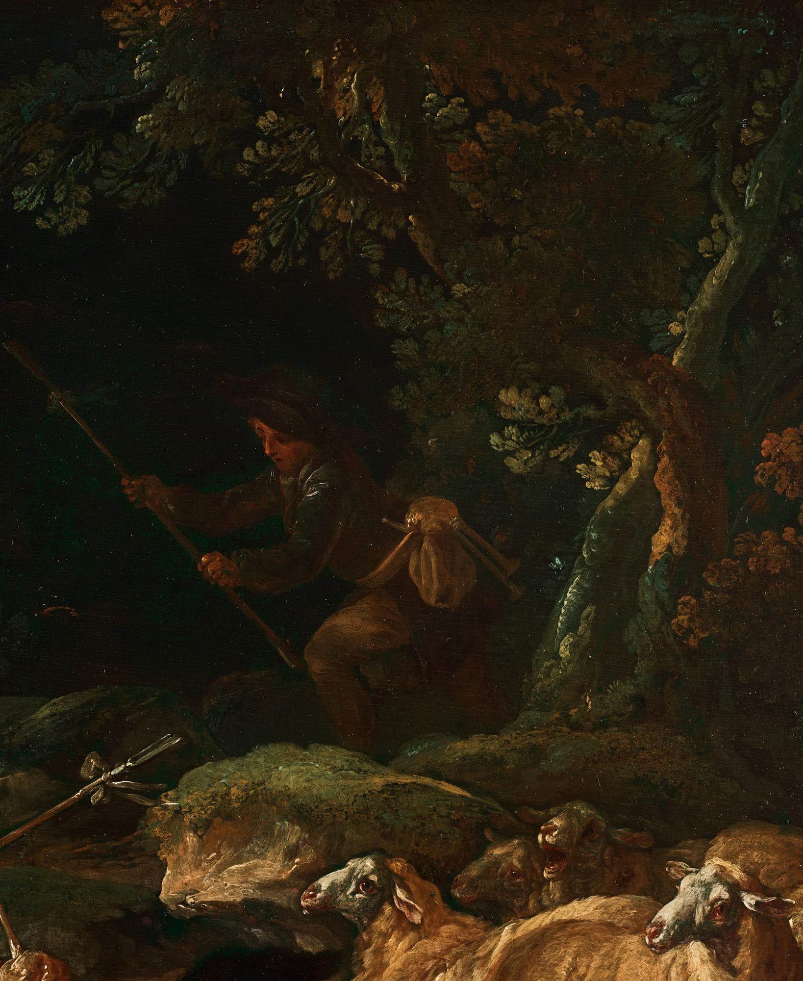 Jean-Baptiste Huet, hans krets, Fabel med rävar efter La Fontaine.
