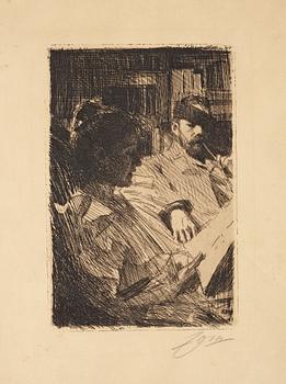 Anders Zorn, "Reading" (Mr. and Mrs. Charles Deering).