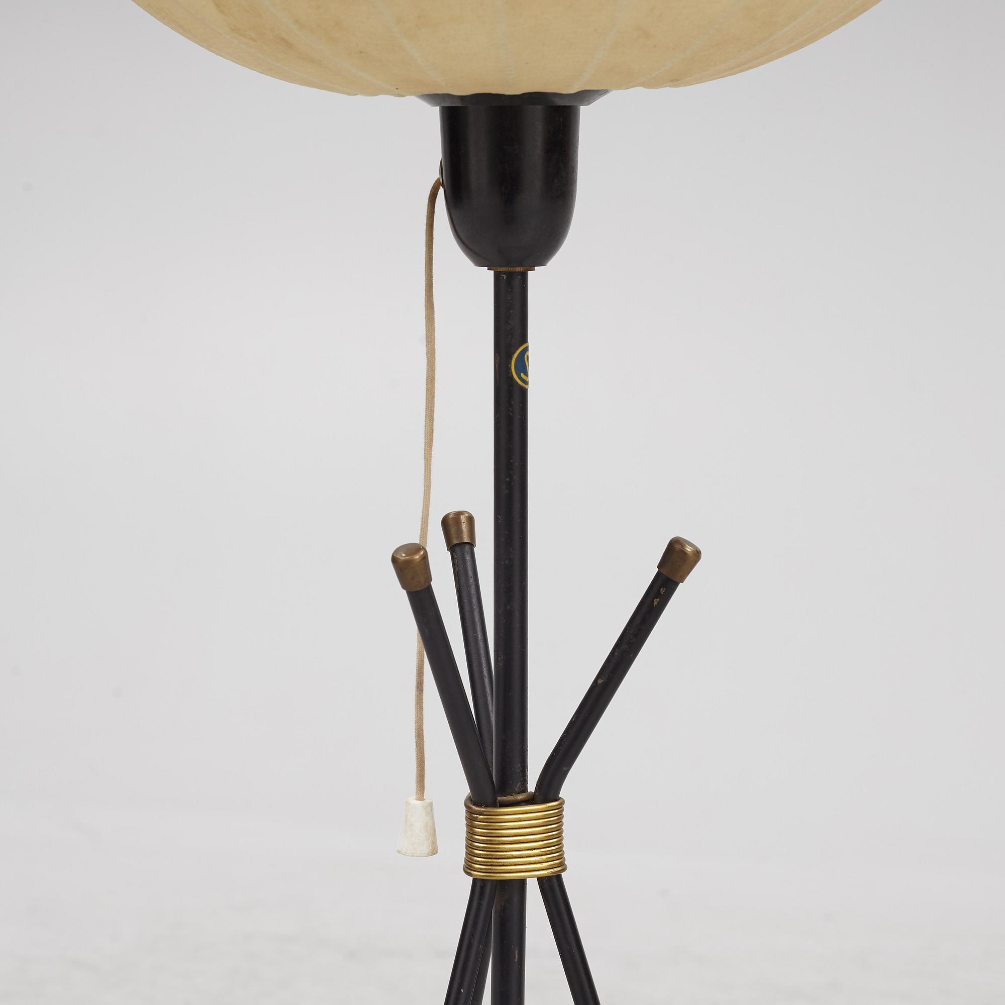 Floor lamp, 1950s.