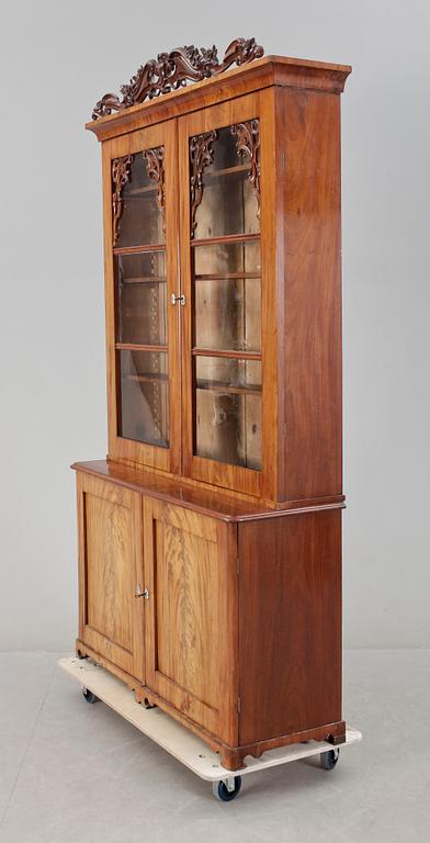 BOKSKÅP, senempire, 1800-talets mitt.