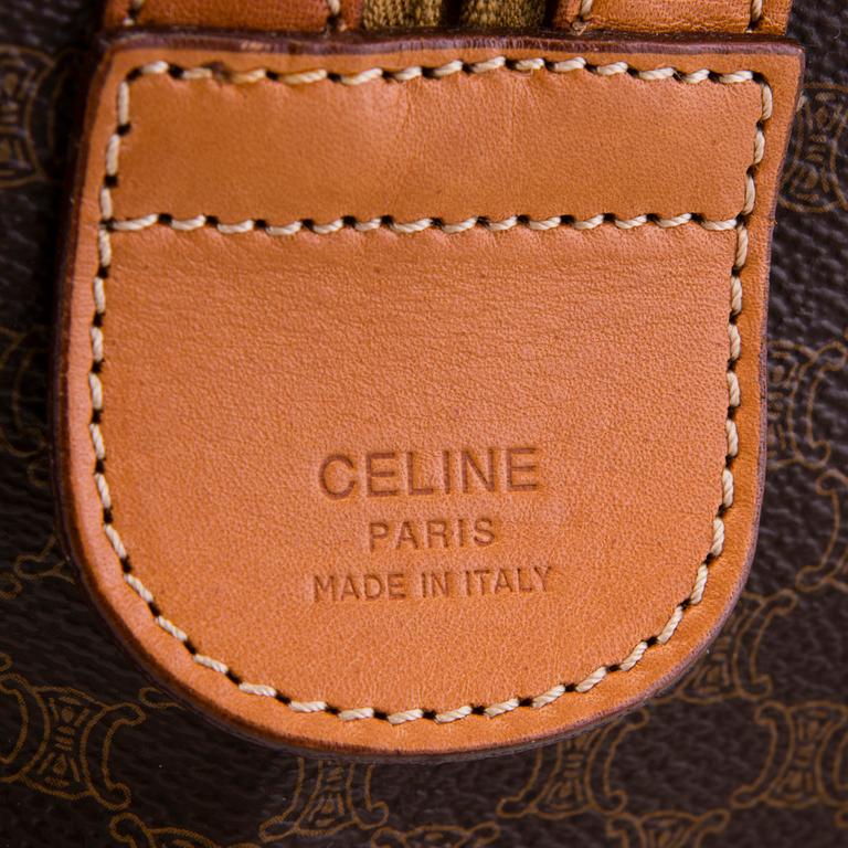 CÉLINE Vintage Macadam Duffel 50 Bag.