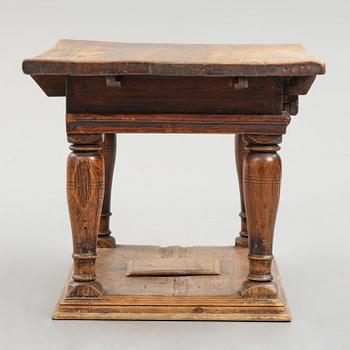 A Swedish baroque pine table, circa 1700.
