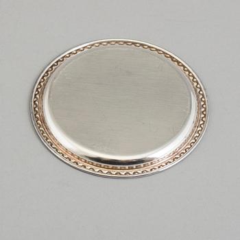 COASTERS, 12 st, silver, GAB, Stockholm 1967.