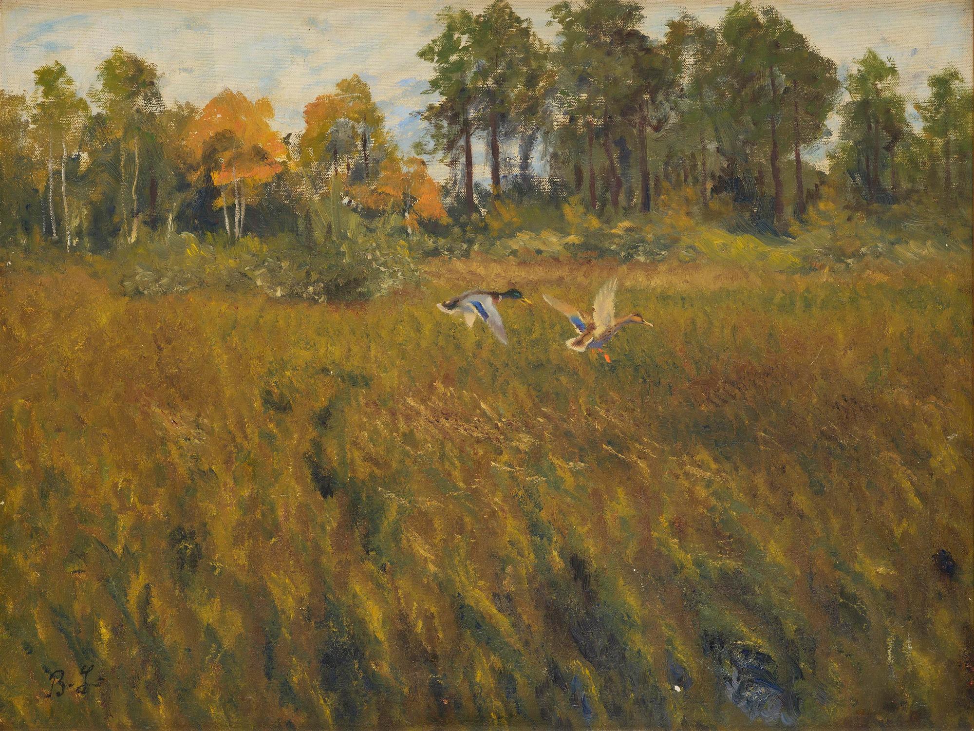 Bruno Liljefors, Autumn landscape.