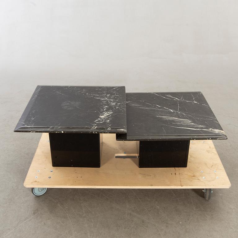 Satsbord, 2 delar, marmor, 1990-tal.