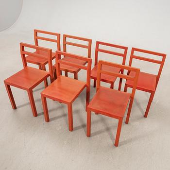 Boris Berlin & Poul Christiansen (Komplot design), chairs 7 pcs "Non" for Källemo 2000s.