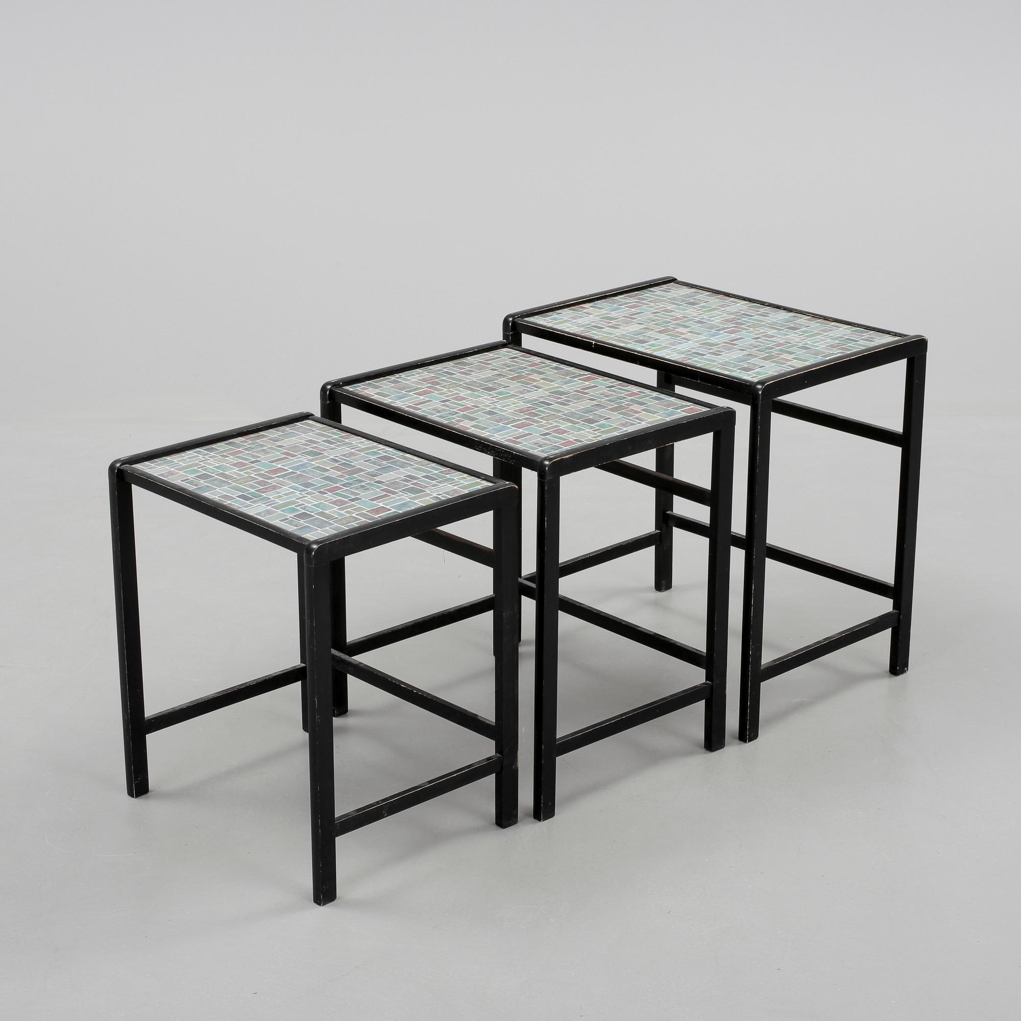 SATSBORD, 3 delar, 1900-talets mitt.