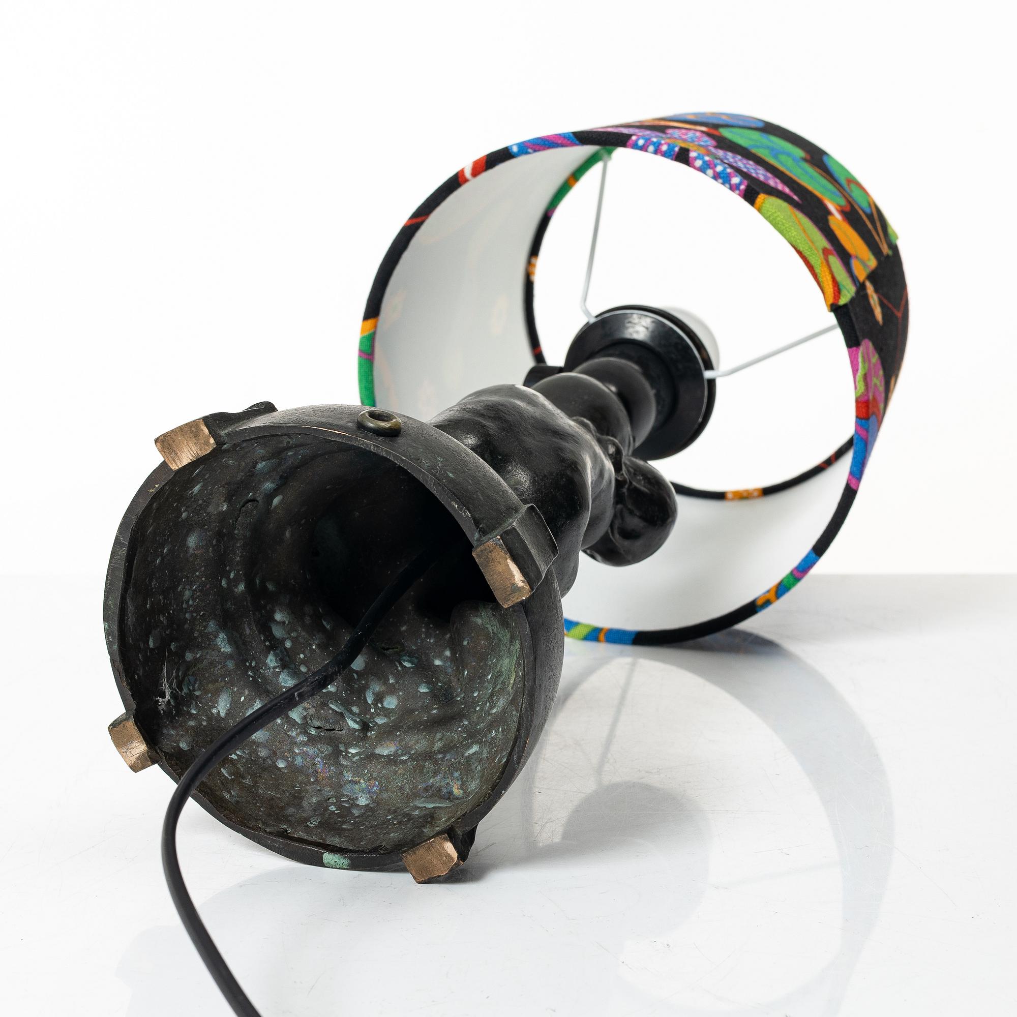 Axel Gute, bordslampa, Herman Bergman.