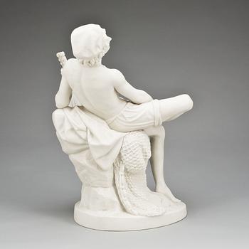 SKULPTUR, parian. Gustavsberg, daterad -97.
