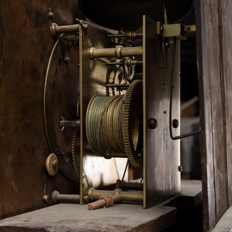 An English longcase clock, signed Tho Shindler, Canterbury. Ca 1800.