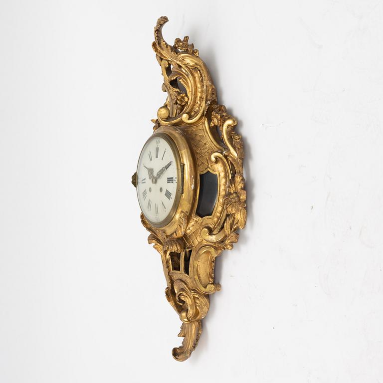 Wall clock, Rococo, 18th century.