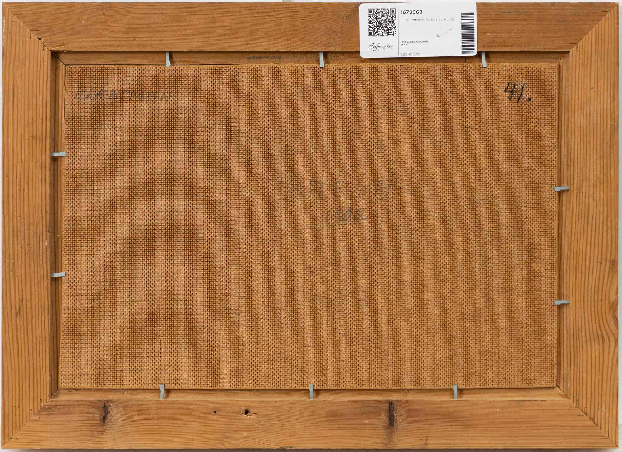 Elias Erdtman, Motiv från Harva.