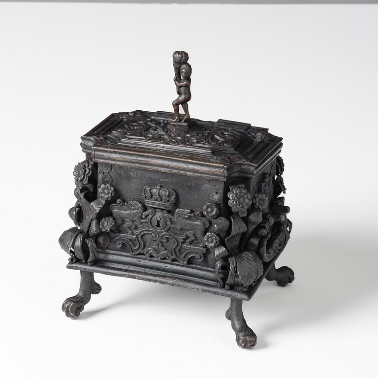 Kista, Sydtyskland, troligen Nürnberg, 1600-talets senare del, Barock.