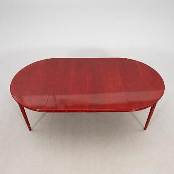 A seven-piece dining suite by Miranda of Sweden, second half of the 20th century.