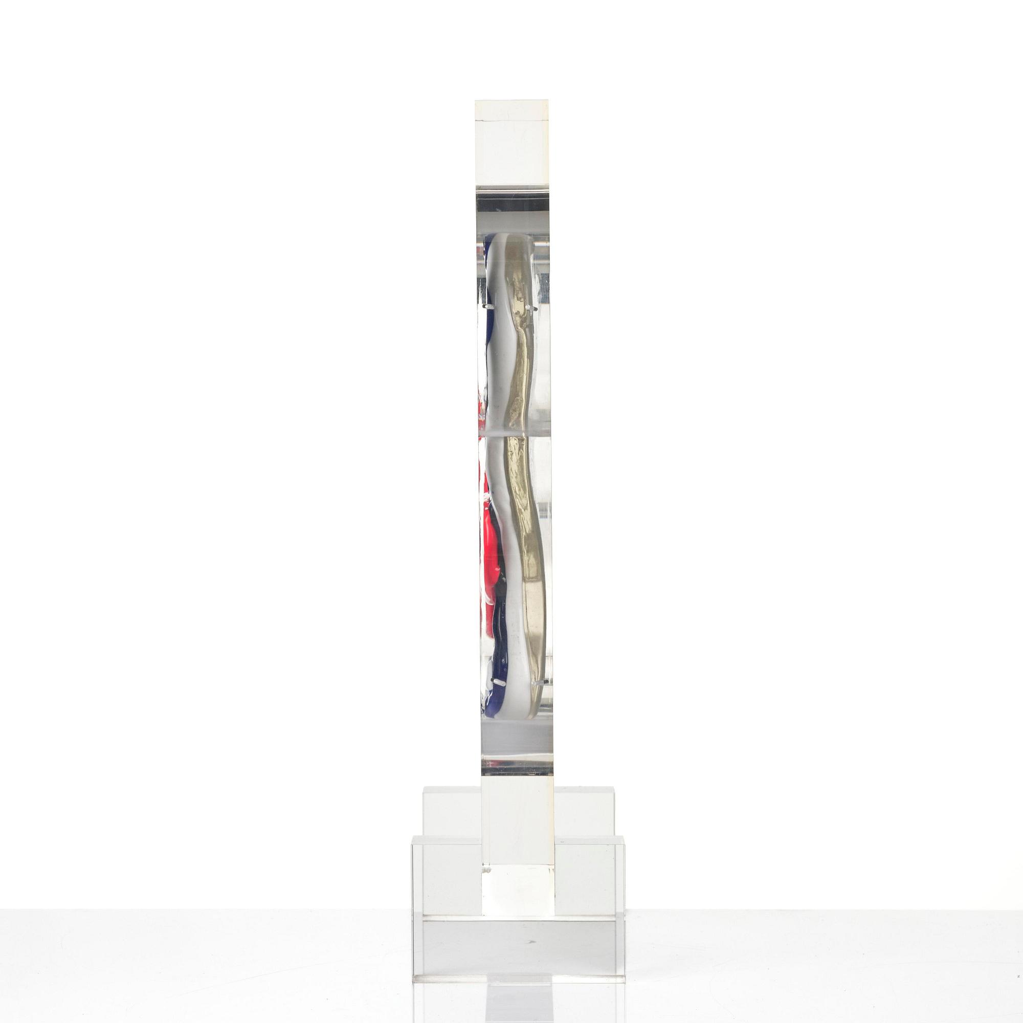 Bengt Lindström, "Mask A", a glass sculpture, Berengo Studio, Murano, Italy 2000, N. prototype.
