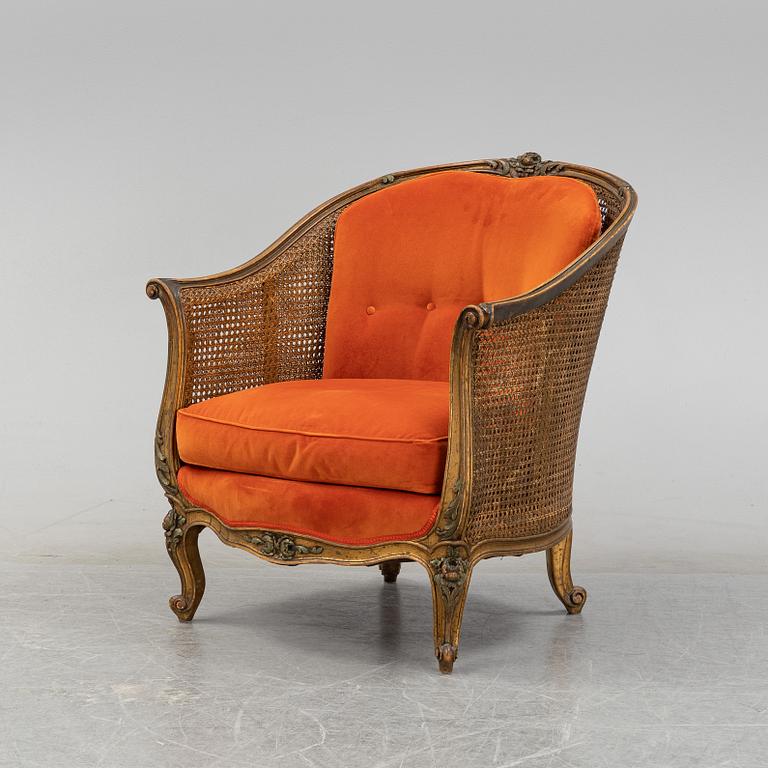 An early 20th century armchair, possibly France.