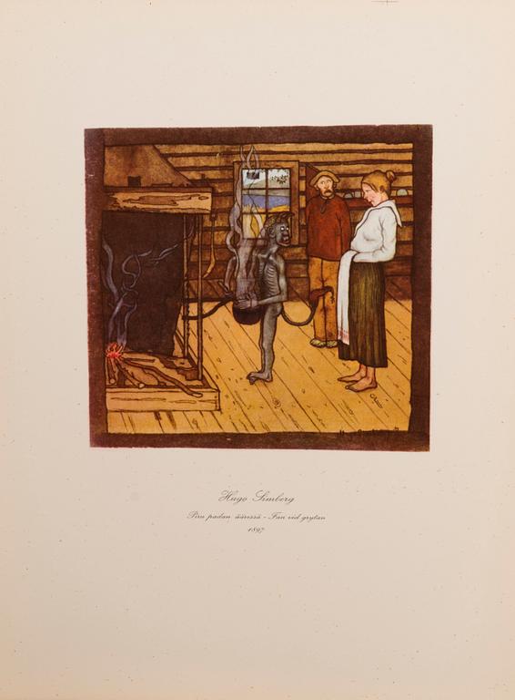 HUGO SIMBERG, after, a folder with 20 off-set printings, WSOY Porvoo 1952.