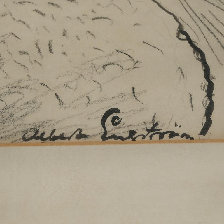 ALBERT ENGSTRÖM, teckning, signerad.