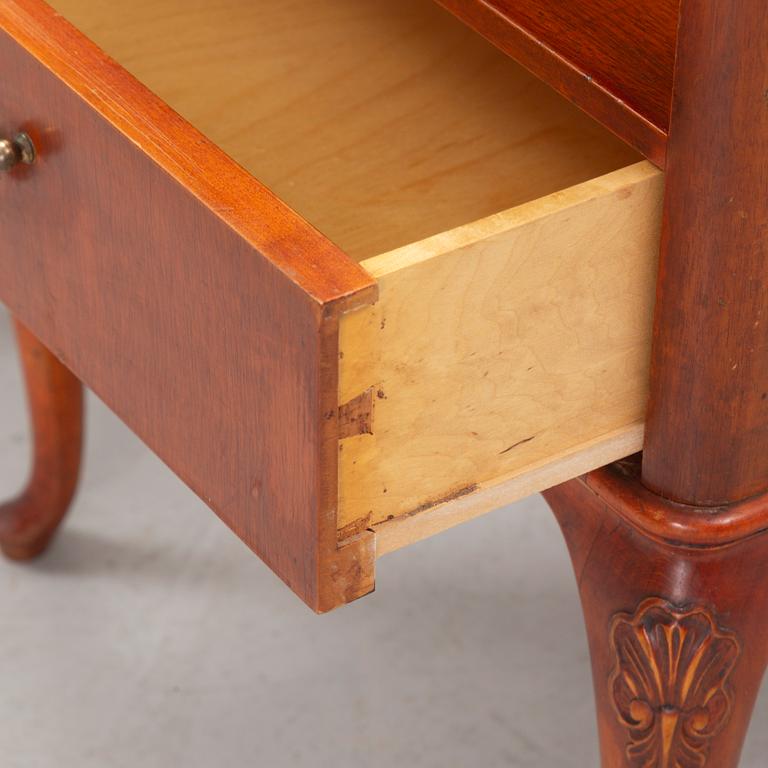 A pair of bedside tables, mid 20th Century.