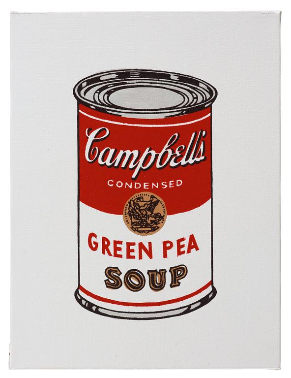 Richard H. Pettibone, "Andy Warhol, '32 Cans of Campbell's Soup', 1962".