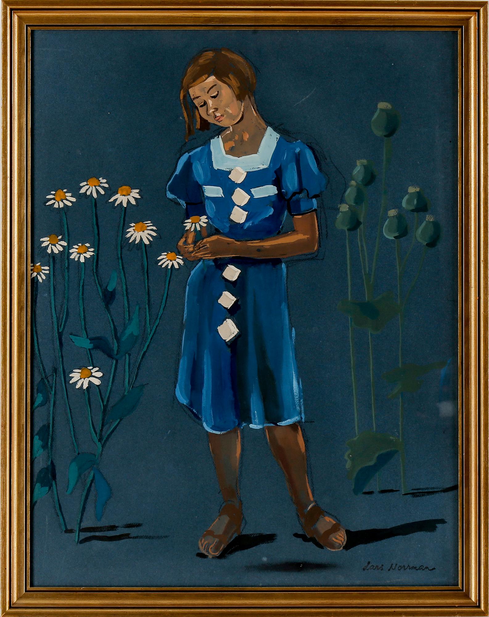 LARS NORRMAN, blandteknik, signerad.