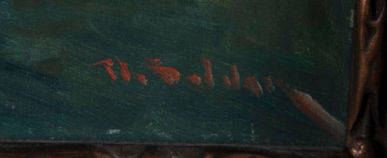 UUNO SOLDAN, öljy levylle, signeerattu.