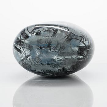 Sini Majuri, a glass sculpture 'Midsummer', signed Sini Majuri Suomenlinna 2021.