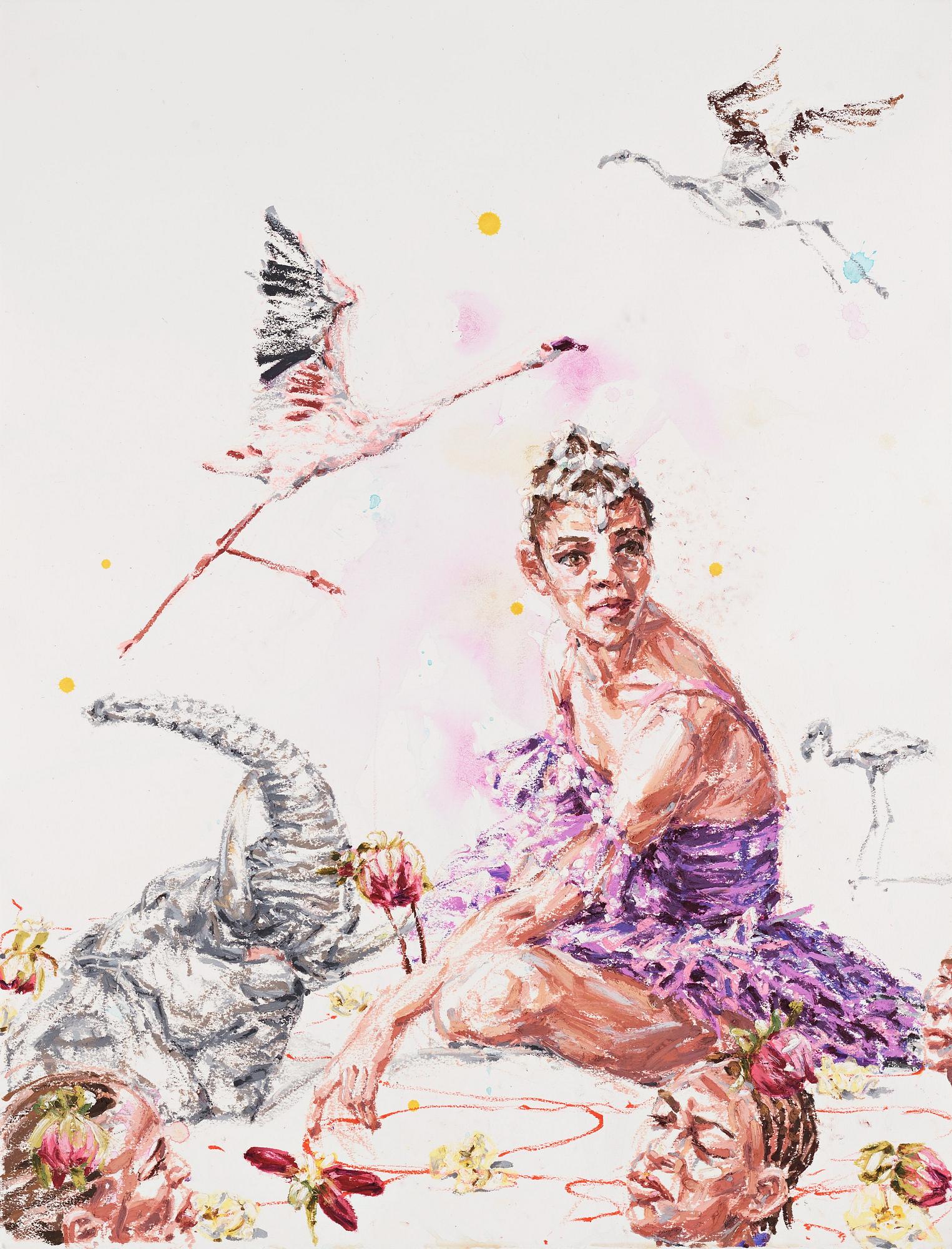 Linn Fernström, "Ballerina med tranor".