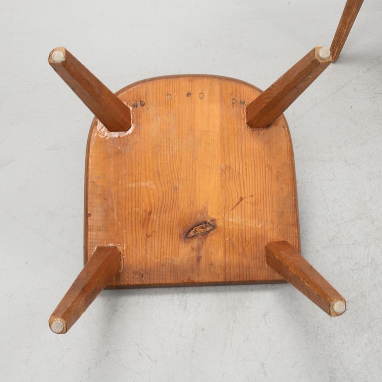 Stolar, 4 st, sportstugemodell, 1940-tal.