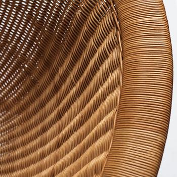 Nanna Ditzel, a teak and rattan easy chair, Ludvig Pontoppidan, Denmark 1950s.