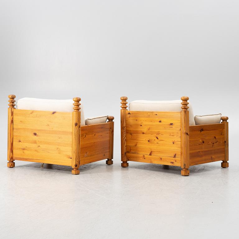 Uno & Östen Kristiansson, fåtöljer ett par, 1970-tal.