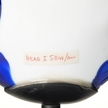 Bengt Lindström, a "Head I" sculpture, ed. 1/8, Berengo Studio, Murano, Italy.