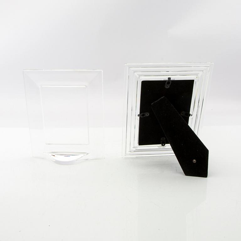 Jan Johansson, photo frames 2 pcs, desk clock and tealight holders 2 pcs not signed.