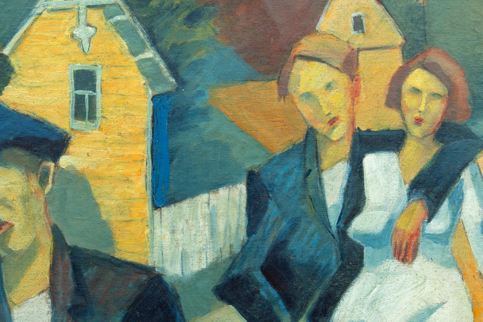 Jussi Taipaleenmäki, a signed oil on board.