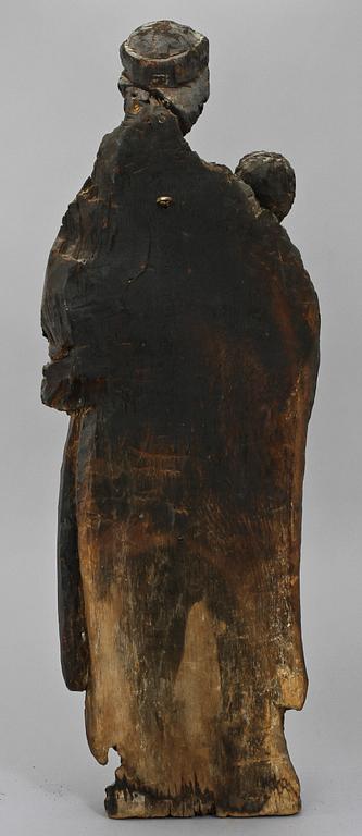 SAKRAL SKULPTUR, ek, sannolikt Italien, 1600/1700-tal.