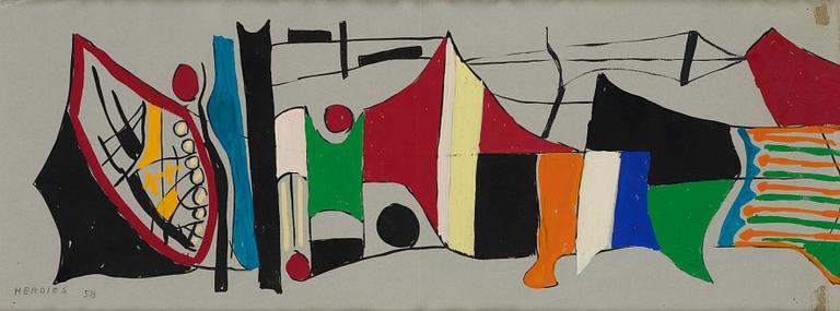 Olivier Herdies, "Peinture Mural II".